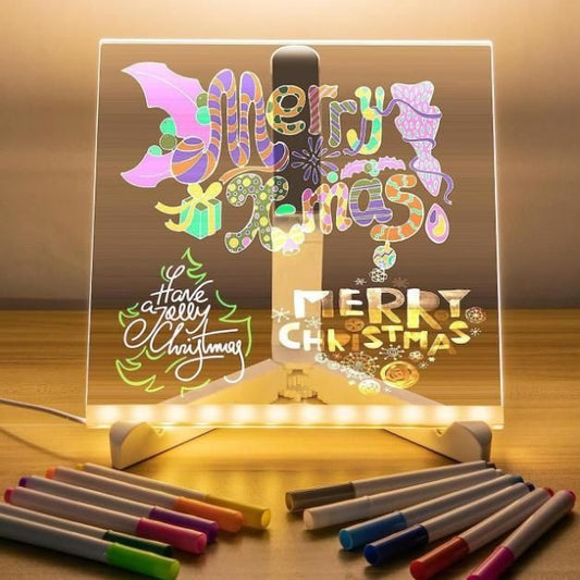 3D LED Light Glass Writing pad